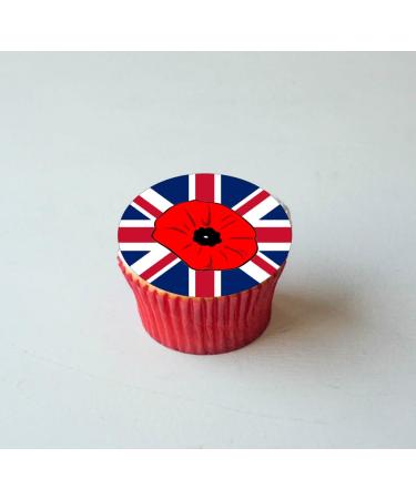 REMEMBRANCE DAY CAKE TOPPERS 30x4CM PREMIUM EDIBLE RICE PAPER DECORATION GIFT D2