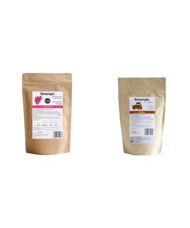teapigs Super Fruit Loose Tea Made With Whole Fruit (1 Pack of 200g) 1216 & Teapigs Honeybush & Rooibos Loose Tea Made with Whole Leaves (1 Pack of 250g Loose Tea) 1212 + Loose Tea 200 g (Pack of 1)