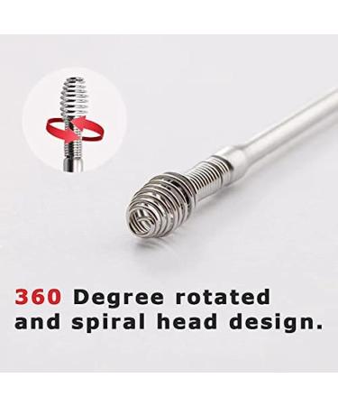 Spiral Ear Wax Remover Kit - Double-Ended Metal Ear Cleaner for Easy Earwax Removal - Buy Online on SooperMarket.com