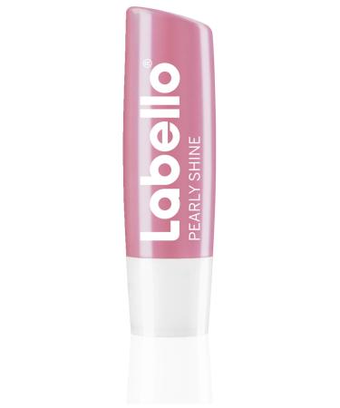 Labello Pearly Shine in a pack of 1 (1 x 4.8 g) lip balm with a delicate shimmering finish intensive lip care without mineral oils