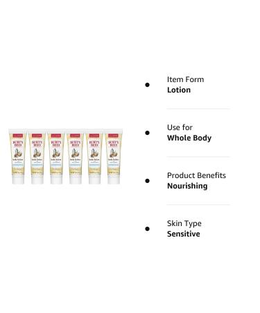 Burt's Bees Milk and Honey Body Lotion - 1 oz (Pack of 6) - Buy Online on SooperMarket.com