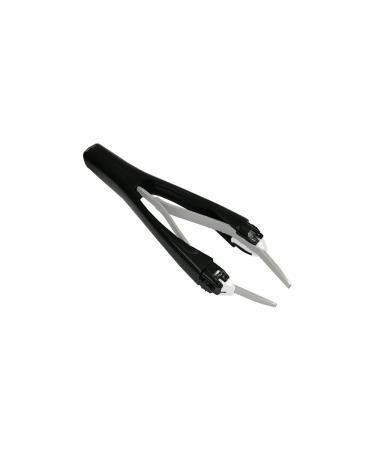 AAHB Care Supplies Tweezers Antistatic Eyebrow Plucking Automatic Stainless Steel