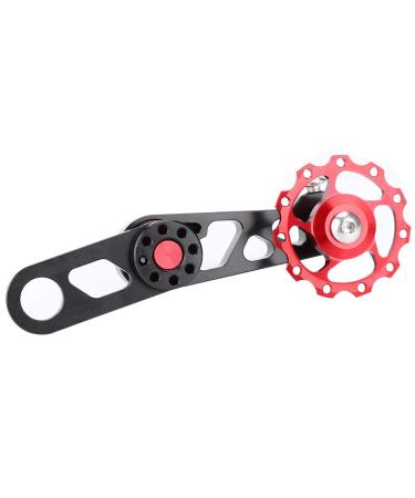 VGEBY Bicycle Tensioner, Bike Speed Tensioner Aluminum Alloy Folding Bicycle Single Speed Chain Tensioner Rear Derailleur Guide Cycling Parts