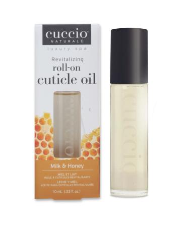 Cuccio Naturale Revitalizing Roll-On Cuticle Oil Milk & Honey 10ml (CNSC4000) Honey 0.33 Fl Oz (Pack of 1)