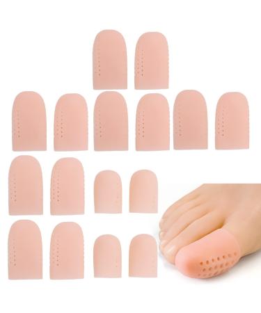 Gel Toe Caps Big Toe Guards Toe Protectors for Cushion Toe Blister Corn Callus Toe Sleeves Protectors Toe Covers for Ingrown Toenails 8 Pairs