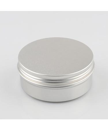 Buy 12-Pack 150ml Silver Aluminum Jars with Screw Caps - Empty Round Cosmetic Cans & Candle Boxes - International Shipping Available - Buy Online on SooperMarket.com