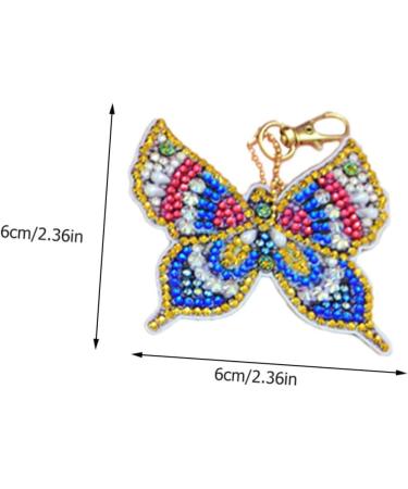 Anneome 5pcs Key Chain Keychain for Kids Handbag Hanging Decor Diy Diamonds Pendants Blush 5d Self Made - Buy Online on SooperMarket.com