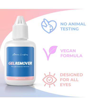 Eyelash Extension Remover Gel | Effective & Fast Adhesive Remover for Semi-Permanent Lashes | Safe Solution for Individual False Eyelashes - Buy Online on SooperMarket.com