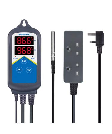 Inkbird ITC-306T Reptile thermostats Vivarium Thermostat for Heat Mat Reptile Vivarium Decoration Tortoise Accessories Snake Vivarium Heat Bulb with Day Night Cycle Timer