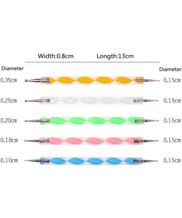 COMIART Ball Stylus Dotting Tool Set for Clay Sculpting & Nail Art - Embossing Pattern Included - Buy Online on SooperMarket.com
