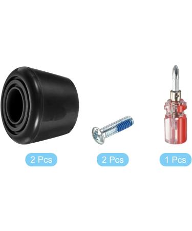 Patikil Roller Skate Toe Stops - Black Rubber Brake Stoppers with Screwdriver | Shop Now - Buy Online on SooperMarket.com