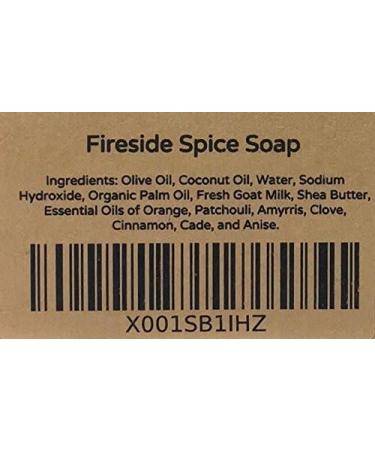 Fireside Spice Soap - All-Natural Handmade Goat Milk Soap for Men (2 x 4 oz Bars) | International Shipping Available - Buy Online on SooperMarket.com