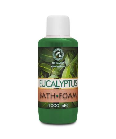 Bath Foam with Eucalyptus Essential Oil - 34 Fl Oz (1000ml) - Body Care - Good Sleep - Beauty - Bathing - Body Care - Wellness - Relax - Aromatherapy - Spa - Bubble Baths