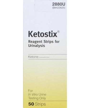 Ascensia Ketostix Reagent Strips for Urinalysis 2880U (50 strips) - Buy Online on SooperMarket.com