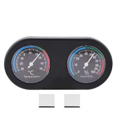 Reptile Thermometer Hygrometer Mini Round Shape Dual Dial Thermometer and Humidity Gauge for Reptile Tank lizard Tortoise Spider Pet Rearing Box