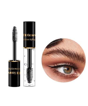 MIESCHER Eyebrow Gel Clear Waterproof Brow Styling Wax Wet N Wild Gel Glue Eyebrow Styling Transparent Eyebrow Raincoat Long Lasting Control Freak Eyebrow Gel Sweat-proof Natural Colorless Eyebrow Makeup(02)