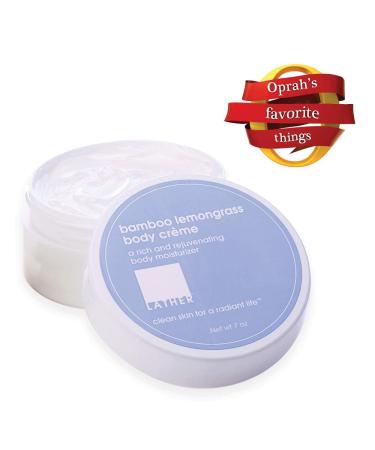 LATHER Bamboo Lemongrass Whipped Body Butter - Deep Hydrating Body Cream Non-Greasy Moisturizer with Essential Oils - 7 Oz - International Shipping Available - Buy Online on SooperMarket.com