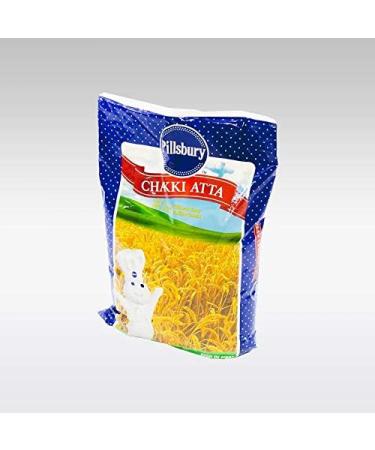 Pillsbury Chakki Atta | 100% Whole Wheat | Full of Fibre | Make Rotis & Chappatis | Traditional Indian Flour | Nutritious | Vegetarian | 5KG Bag - Buy Online on SooperMarket.com