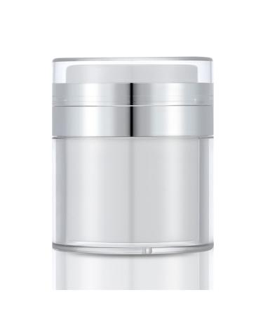 Smilcloud Airless Pump Jar Refillable Travel Cream Bottle Portable Cosmetic Container Vacuum Jar Pot Medium