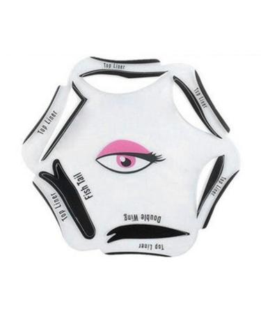 Eyeliner Stencil 6 in 1 Eyeline Guide Template Cat Liner Makeup Tool for Eyes Beauty