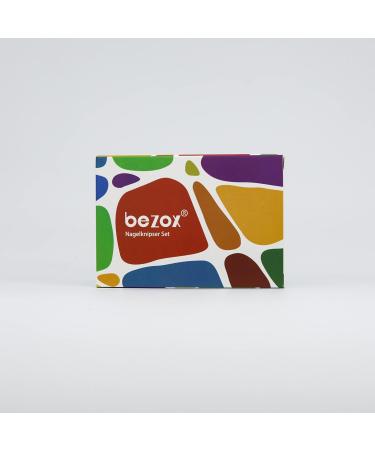 BEZOX Nail Clippers Set Heavy Duty Stainless Steel Toenail Clippers for Thick Nails - Curved and Straight Blade Cutters for Precise Nail Shaping and Cuticle Trimming - Buy Online on SooperMarket.com