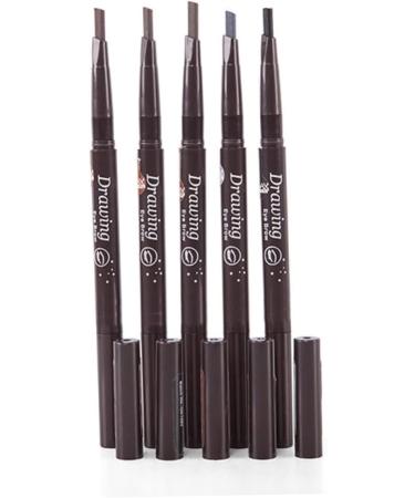HAPINARY 3pcs 2 1 Eyebrow Pencil Waterproof Eyebrow Pencils Eyebrow Brush Waterproof Brow Pencil Stand Preamp - Buy Online on SooperMarket.com