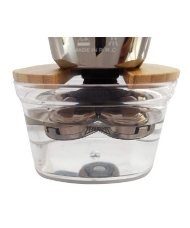 FitSand Bamboo Shaver Rinse Stand for Skull Shaver Pitbull Gold Pro - Ideal for Electric Bald Head & Face Wet/Dry Shaving - Buy Online on SooperMarket.com