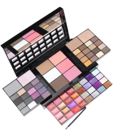 Beavorty 2pcs 74 Eyeshadow Palette Lip Gloss Blush set makeup Glitter 18*11cmx2pcs Picture 1x2pcs - Buy Online on SooperMarket.com