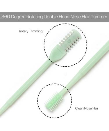 VANANA Nasal Hair Cutter - Manual 360 Nose Hair Trimmer for Men & Women | Double-Sided Head & Storage Box | 12-Piece Multicolor Set - Buy Online on SooperMarket.com