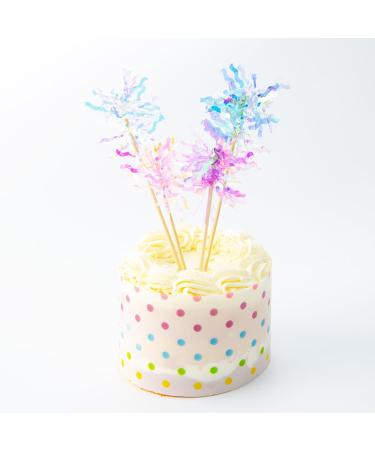 50Pcs Firework Cupcake Toppers Cocktail Food Fruit Toothpick Holiday Cake Decoration Cake Toppers Picks for Christmas Party Birthday Wedding Cake Decoration Party Favors Supplies Random Color - Buy Online on SooperMarket.com