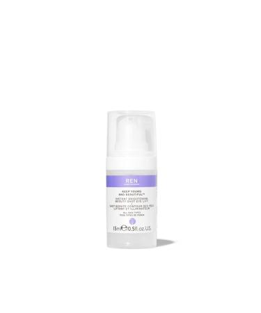 REN Clean Skincare Instant Brightening Beauty Shot Eye Lift  Anti-Aging Eye Serum  Reduce Dark Circles and Puffiness - Plump & Lift for Firmer Looking Eye Bags and Skin, 0.5 Fl Oz