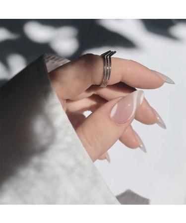 KXAMELIE Medium Length Nude White Swirls Almond Press on Nails - Salon Perfect Stick on Fake Nails for Women - Buy Online on SooperMarket.com