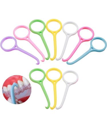Baokuan 10pcs Aligner remove the tool invisible removable clips retainer aligner aligner toothpings (random color)