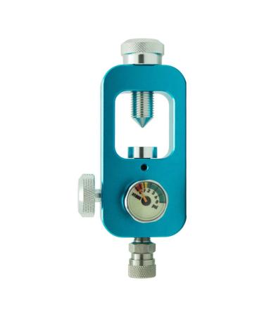 Gurlleu Scuba York Valve 4500psi PCP Paintball HPA Tank Refill Adapter Blue