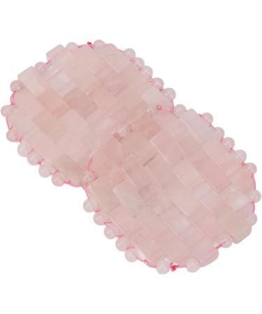 Jauarta 2 Pack Rose Quartz Eye Pads - Migraine Relief Reduces Puffiness & Wrinkles - Cooling Eye Covers for Soothing Relaxation - Buy Online on SooperMarket.com