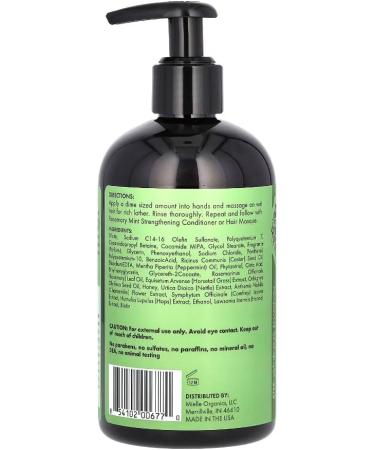 Rosemary Mint Shampoo Cindtioner Set with Travel Bottle 2pcs - Buy Online on SooperMarket.com