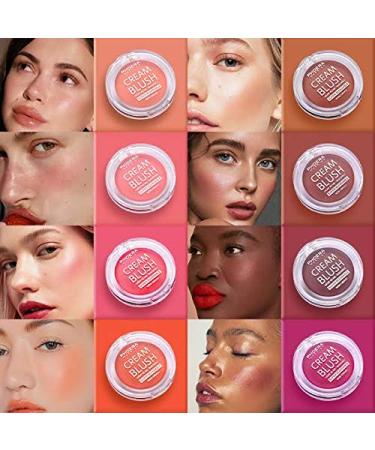 PHOERA Matte Blush Cream - Sweat-Resistant Cheek Blusher Palette in 102 PEACH - Buy Online on SooperMarket.com