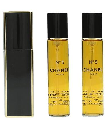 Chanel No.5 Eau De Parfum Purse Spray And 2 Refills - No.5 - 3x20ml/0.7oz Floral 3 x 0.7 Ounce