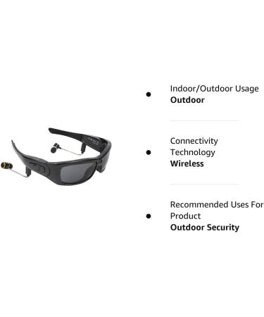 ABTOCWUK Bluetooth Sunglasses Camera - HD 1080P Video, Sports Action Camera with Polarized UV Protection Lenses - Perfect Gift for Family and Friends - Buy Online on SooperMarket.com