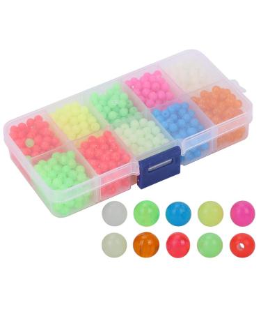 1000pcs Colorful Luminous Fishing Beads Round Glow Beads for Deep Drop Rigs Night Fishing