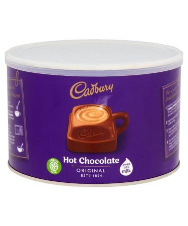 Cadbury Hot Chocolate Original Instant Drinking Hot Chocolate Powder Coated on Truffles Cakes Milkshakes 1kg Tin | FREE CHRISTMAS SWEETS WITH EVERY PURCHASE - Sold by Essential Products