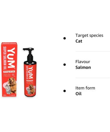 YuM by YuMOVE Super Salmon Oil | Natural Omega-3,6,9 Fish Oil Supplement | 500ml for Dogs and Cats - Buy Online on SooperMarket.com