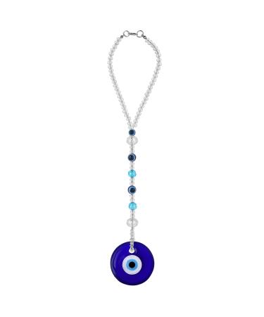 Cobee Evil Eye Car Hanging Ornament Evil Blue Eye Charms for Car Rear View Mirror Evil Eye Beaded Decor Car Charms Pendant Car Amulet Ornament for Protection & Blessing (Classic Evil Eye)