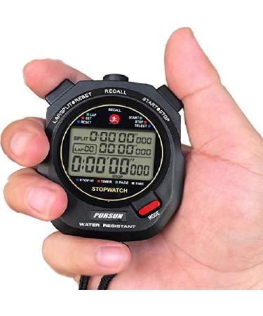 Professional Timer Stopwatch | Digital Sports Stopwatch with Countdown Timer | 100 Lap Memory | 0.01 Second Timing | Water Resistant | Multi-Functional Stopwatch for Swimming, Running, Training - Buy Online on SooperMarket.com
