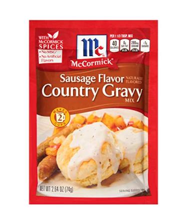 McCormick Country Gravy Mix, Sausage Flavor, 2.64 oz(Pack of 5)