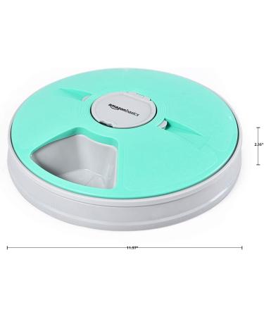 Amazon Basics Automatic Pet Feeder - 6 Portions Teal - Buy Online on SooperMarket.com