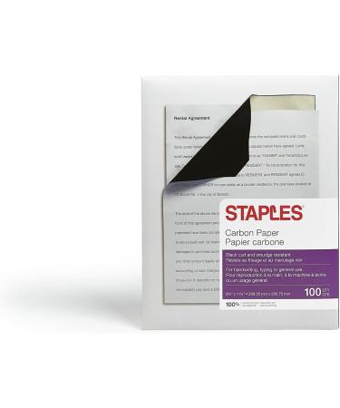 Staples 150912 Carbon Paper 8-1/2-Inch X 11-Inch Black - Buy Online on SooperMarket.com