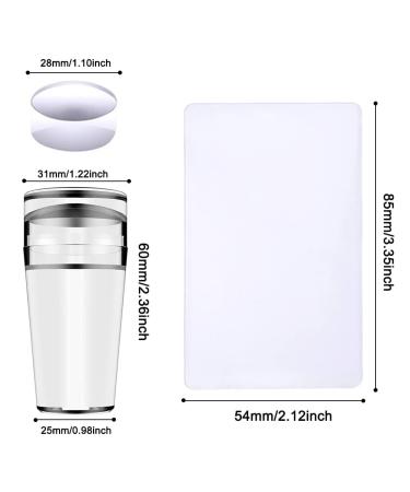 Norhogo Nail Art Stamper & Schaber - Silicone Nail Stamp for DIY Manicure French Nails & Nail Transfer (1PC) - Perfect for Paint UV Gel & Acrylic - Buy Online on SooperMarket.com