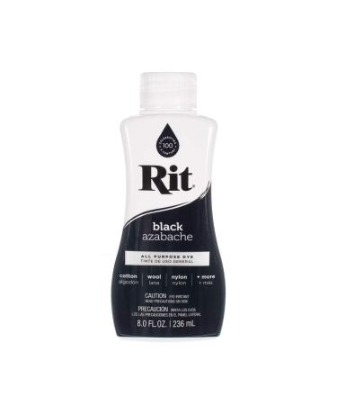 Rit Dye Liquid  Wide Selection of Colors  8 Oz. (Black)