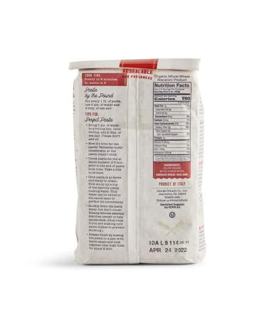 DeLallo Organic Whole Wheat Elbow Macaroni 1lb - 8-Pack | Healthy Pasta Choice - Buy Online on SooperMarket.com